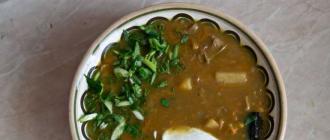 Суп с сушеными опятами - вегетарианский для поста или на мясном бульоне Как варить суп с сушеными опятами