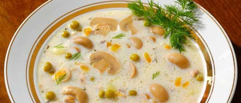 Грахова супа със сушени манатарки Рецепта за гъбена супа с грах